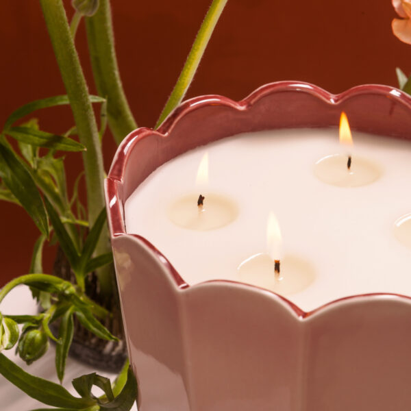 4-wick candle Rosé Blush 1400g - Image 3